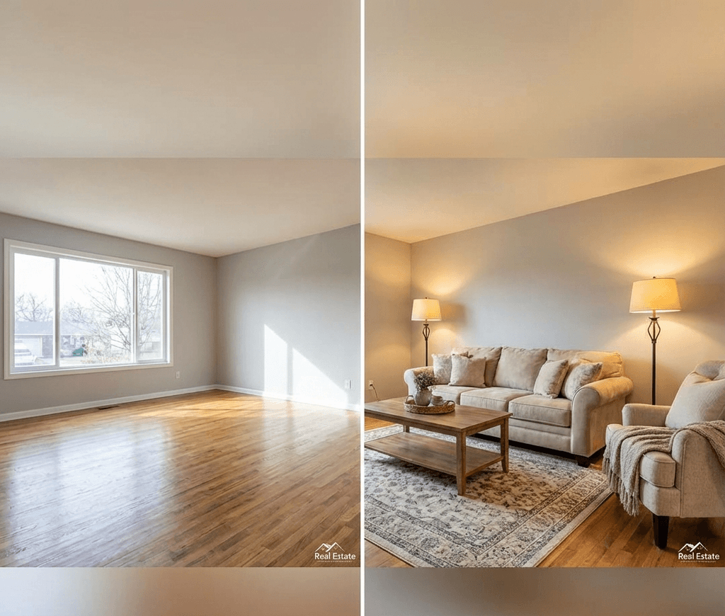 Virtual vs Physical Staging Comparison